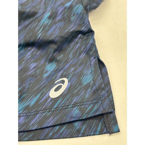 ASICS Women's PR Lyte Run Short Sleeve Top, Night Shade/ Lake Drive Print, XS - Picture 5 of 10
